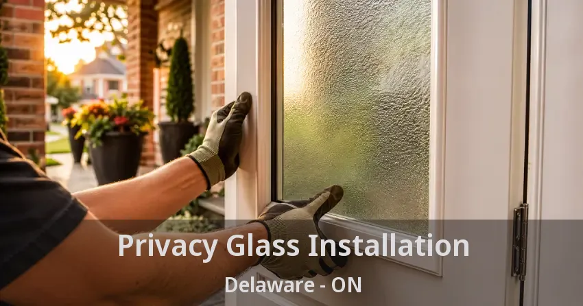 Privacy Glass Installation Delaware - ON
