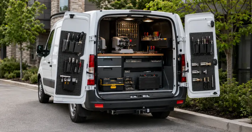 mobile locksmith service vehicle equipped with tools in Delaware